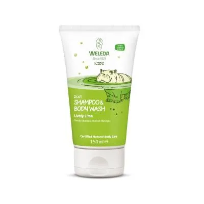 Weleda Kids Lively Lime 2IN1 šampūns un ķermeņa mazgāšanas līdzeklis 150 ml