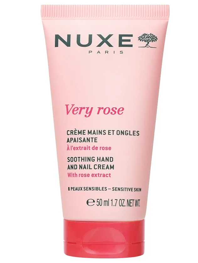 Nuxe Very Rose nomierinošs roku un nagu krēms, 50 ml