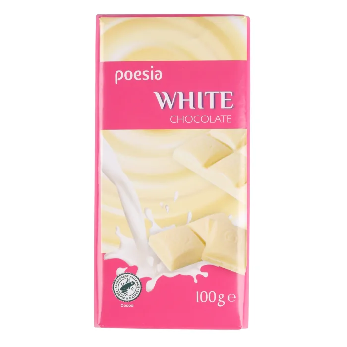 BALTĀ ŠOKOLĀDE POESIA 100 G