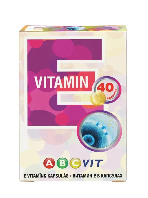 E vitamin abcvit, 40 kaspulas