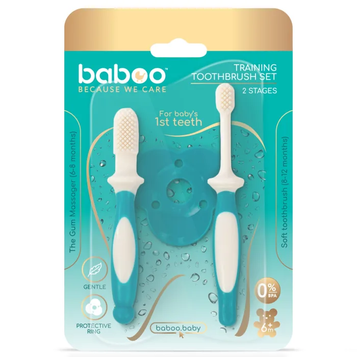 ZOBU BIRSTES KOMPLEKTS BABOO 6+ MĒN. 2 GAB