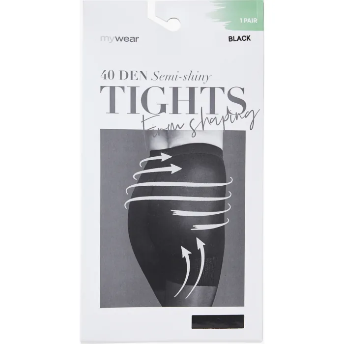 SIEVIEŠU ZEĶUBIKSES MYWEAR STRUMPBYXA 40D FSH BLACK 4