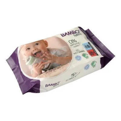 Bambo Nature mitrās salvetes N80