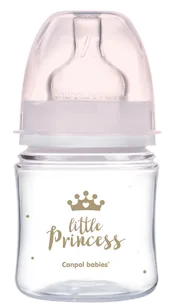 Canpol Babies Anti-Colic PP Easy start royal baby pink pudelīte, 120 ml