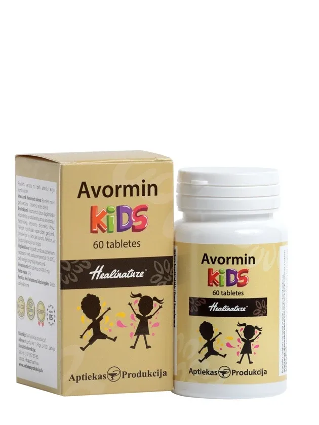Healinature® avormin kids tabletes, 60 gb.