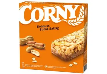 MUSLI BATONIŅI CORNY SWEET&SALTY ZEMESRIEKSTU 6X25G