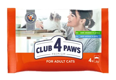 KAĶU KONSERVI CLUB 4 PAWS IZLASE 4X85G
