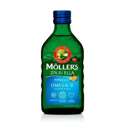 Mollers zivju eļļa (augļu garša) 250 ml