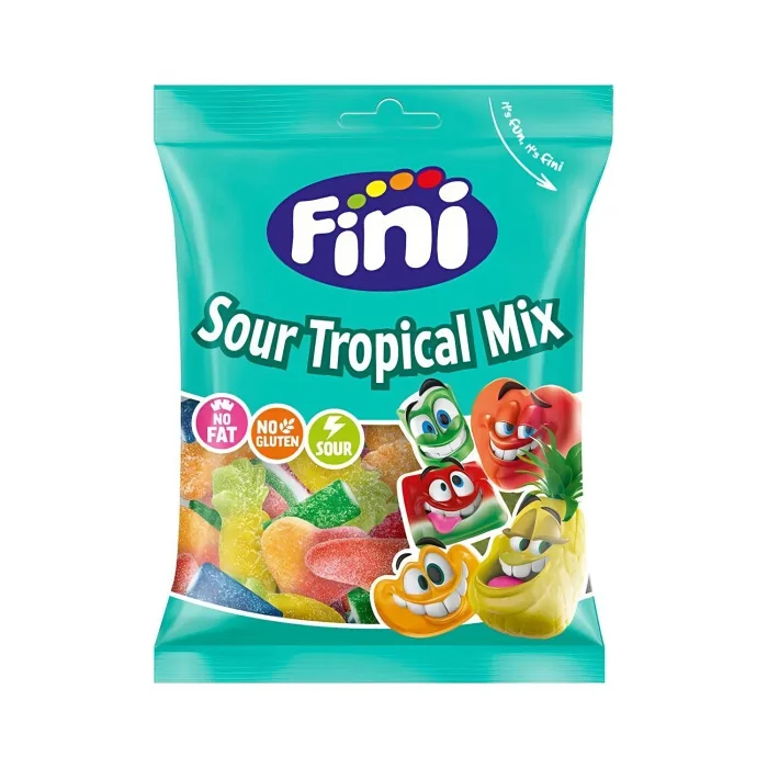 ŽELEJKONFEKTES FINI SOUR TROPICAL MIX 90G