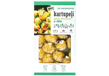 KARTUPEĻI VĀRĪTI  AR DILLĒM PRI 430G
