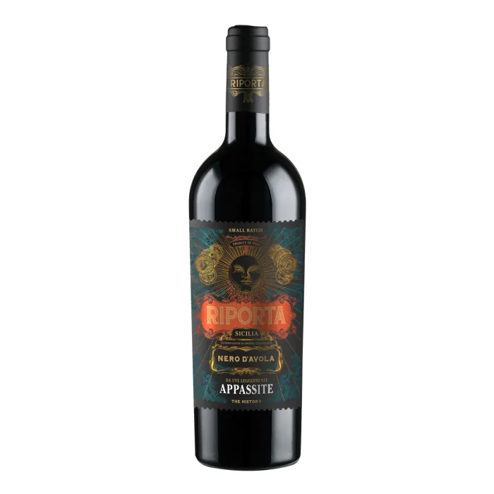 Sarkanvīns Riporta Nero D`Avola Appassite, pasauss 13% 0,75 l