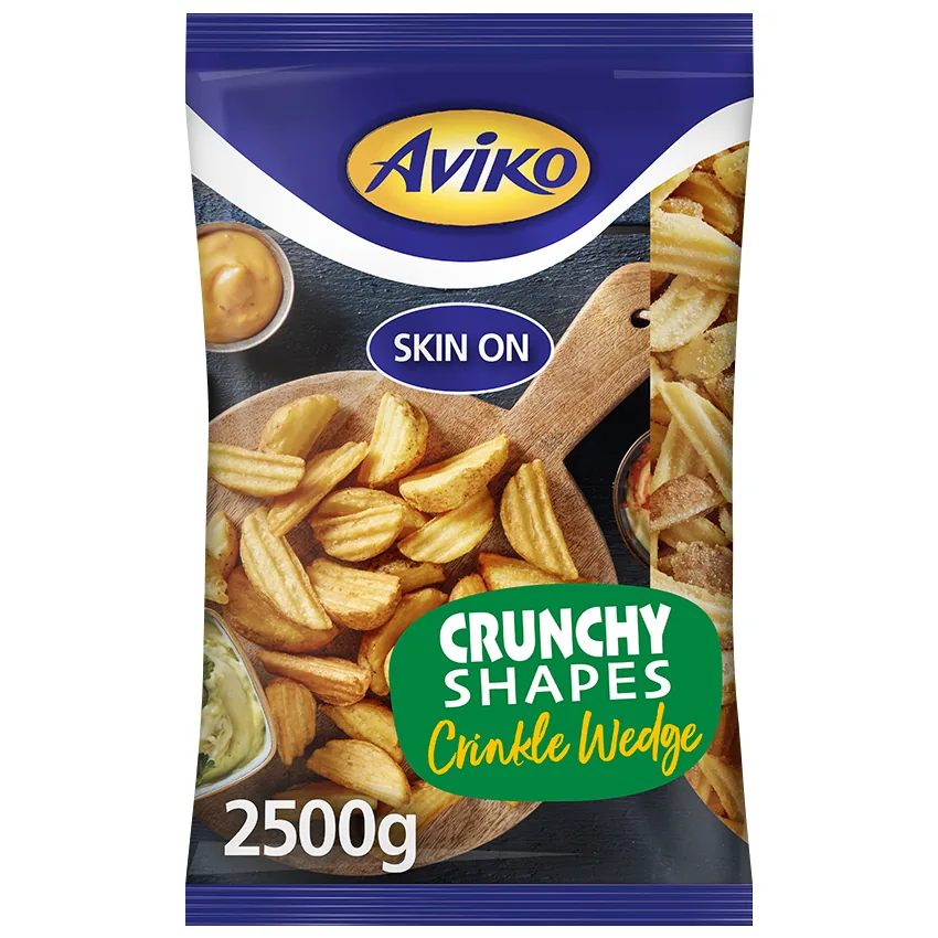 SALDĒTAS KARTUPEĻU DAIVIŅAS AR MIZU CRUNCHY JACKET WEDGES AVIKO, 2,5KG