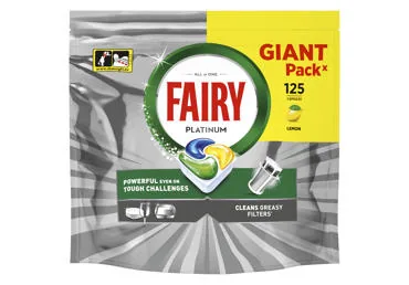TRAUKU MAZGĀJAMĀS KAPSULAS FAIRY PLATINUM LEMON 125GB.