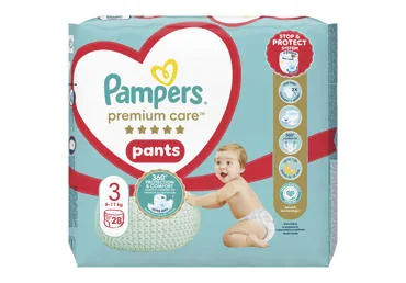 AUTIŅBIKSĪTES PAMPERS PC PANTS S3 6-11KG 28GAB.