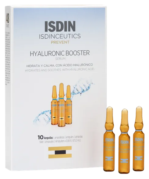 Isdin Isdinceutics Hyaluronic Booster ampulas, 10 gab.