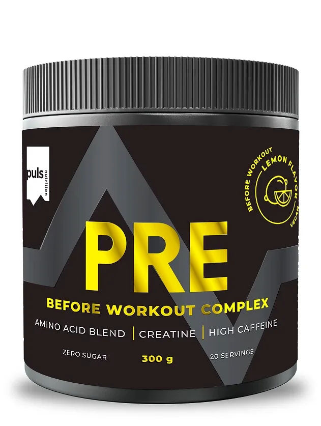 Puls Nutrition Pre Workout Complex lemon pulveris, 300 g