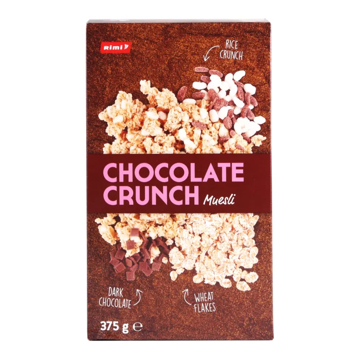 KRAUKŠĶĪGS ŠOKOLADES MÜSLIS 375 G