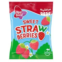 ŽELEJKONFEKTES R.BAND SWEET STRAWBERRIES 100G