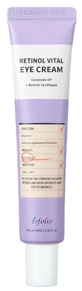 Esfolio Retinol Vital acu krēms, 40 ml