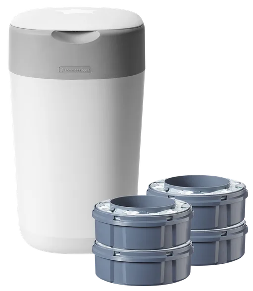 Tommee Tippee Twist&Click 4 kasetes + autiņbiksīšu konteineris, 1 gab.