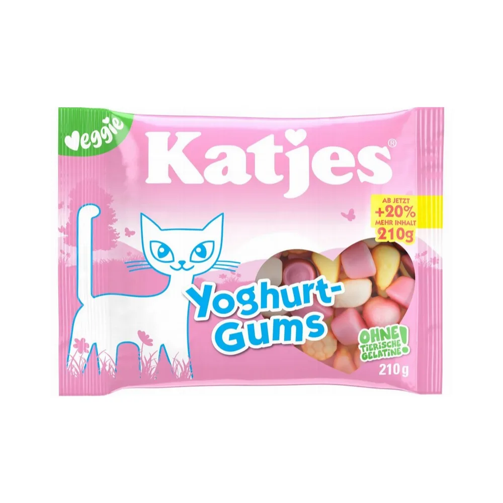 Жевательные конфеты Katjes Yoghurt, 210 г