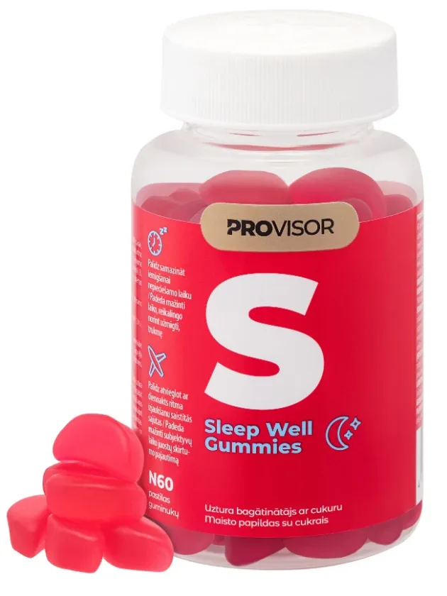 Provisor Gummies Sleep Well, 60 pastilas