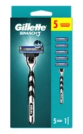 GILLETTE MACH3 SKŪŠANĀS APARĀTS VĪRIEŠIEM+5 KASETNES