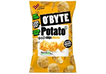 KARTUPEĻU ČIPSI SIERA O'BYTE 90G