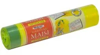 ATKRITUMU MAISI AIZVELKAMI 50L, LDPE, DZELTENI, 12 GAB.