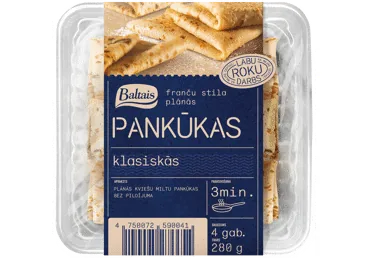 PANKŪKAS PLĀNĀS KLASISKĀS BALTAIS 280G