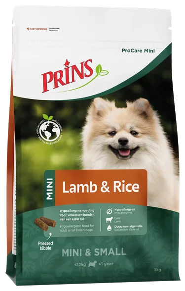 Prins Procare Mini Lamb&Rice sausā barība, 12 kg