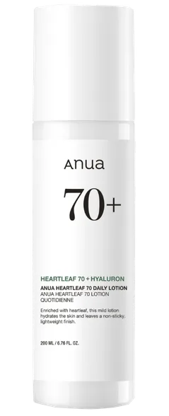 Anua Heartleaf 70% daily losjons, 200 ml