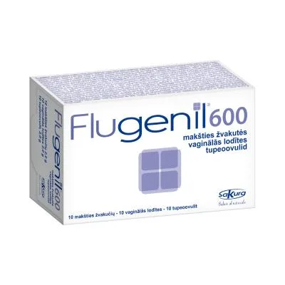 Flugenil 600 mg vaginālās lodītes N10