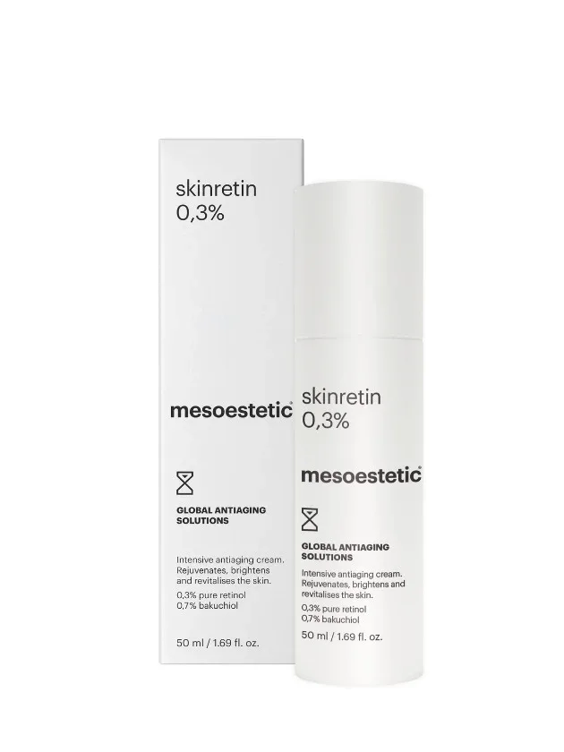 Mesoestetic Skinretin 0,3% intensīvi atjaunojošs nakts krēms ar retinolu un bakučiolu, 50 ml
