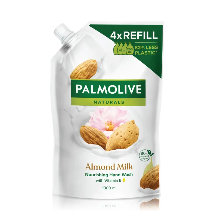 ŠĶIDRĀS ZIEPES PALMOLIVE NATURALS ALMOND REFILL 1L
