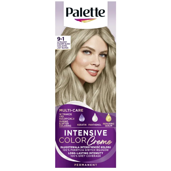 MATU KRĀSA PALETTE INTENSIVE COLOR CREAM 9-1 VĒSS, ĪPAŠI GAIŠI BLONDS