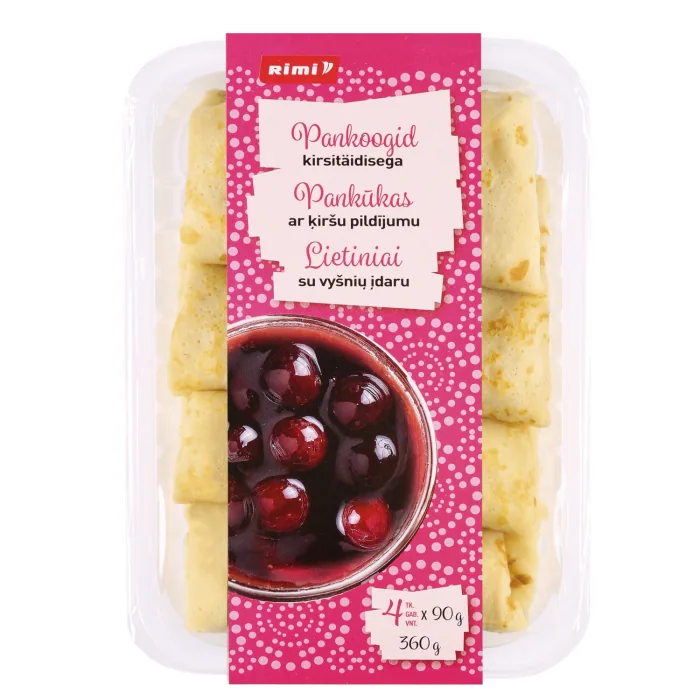 PANKŪKAS RIMI AR ĶIRŠU PILDĪJUMU 4GAB X 90G, 360G