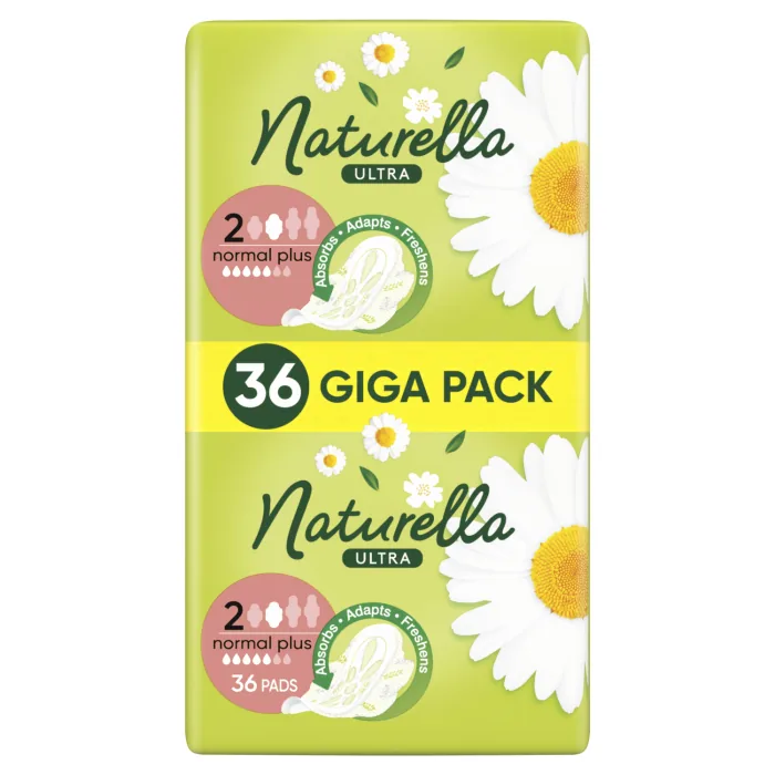 HIGIĒNISKĀS PAKETES NATURELLA ULTRA NORMAL PLUS S2 36GAB.