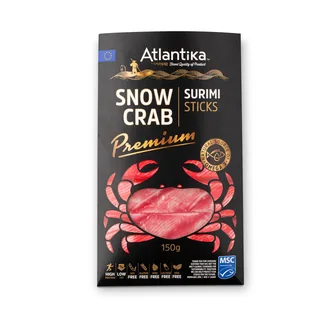 SURIMI NŪJIŅAS ATLANTIKA AR SNIEGA KRABJA GARŠU 150G