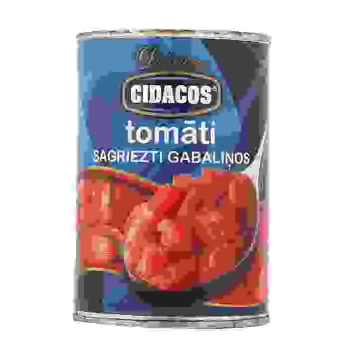 TOMĀTI CIDACOS GABALIŅOS SAGRIEZTI 410G/240G