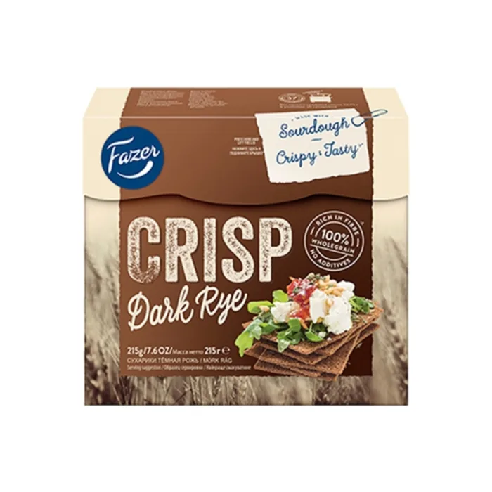 SAUSMAIZĪTES CRISP TUMŠĀS RUDZU 215G