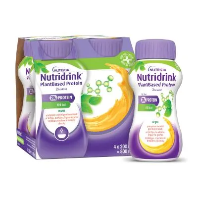 Nutridrink Plantbased 2,0 kcal/ml ar ķirbja, burkānu, ingvera garšu garšu 200 ml N4