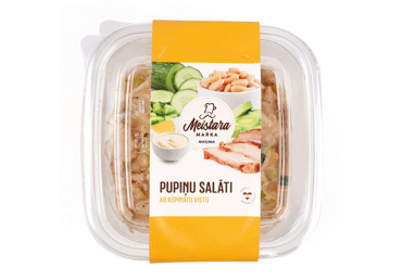 PUPIŅU SALĀTI AR KŪPINĀTU VISTU MEISTARA MARKA 500G