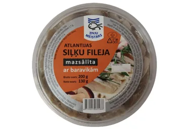 SIĻĶU FILEJAS GABALIŅI EĻĻĀ AR BARAVIKĀM ZIVJU MEISTARS 200G