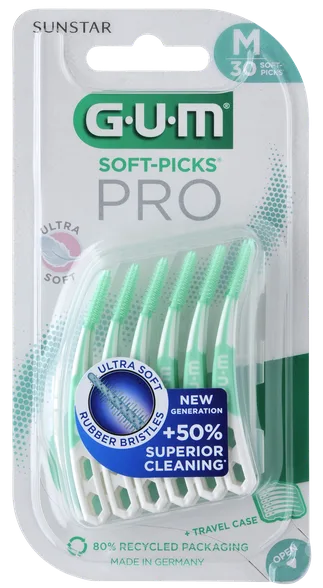 Gum Soft-Picks Pro Medium zobstarpu birstīte, 30 gab.