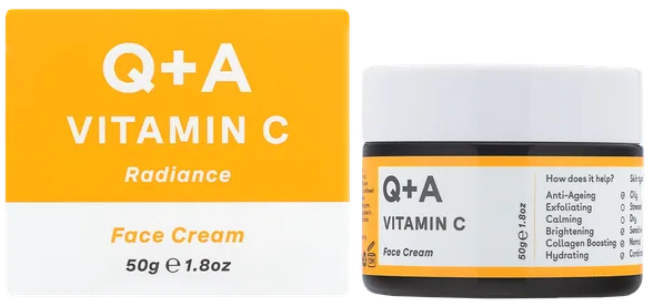 Q+A Vitamin C Radiance sejas krēms, 50 g