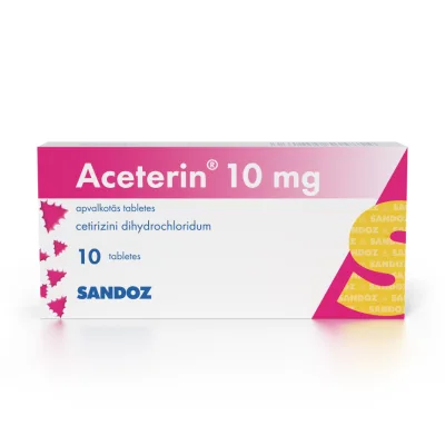 Aceterin 10 mg apvalkotās tabletes N10