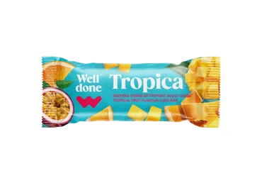 BIEZPIENA SIERIŅŠ AR TROPU AUGĻIEM WELL DONE 45G