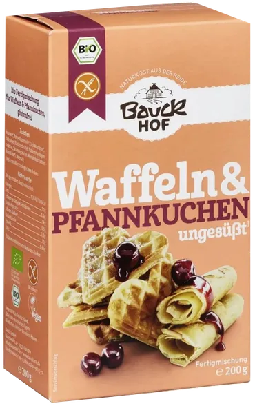 Bauck Hof vafelēm un pankūkām, ekoloģiska bez glutēna maisījums, 200 g