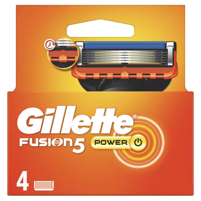 SKŪŠANĀS KASETES GILLETTE FUSION POWER 4 GAB.